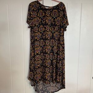 High-lo floral tshirt dress